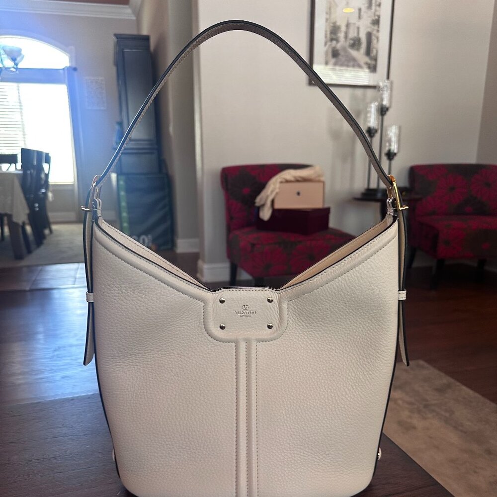 Valentino Garavani V Logo Satchel Bag